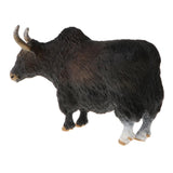 Maxbell Plastic Bos grunniens Wild Animal Model Figurine Kids Toy Home Decor - Black