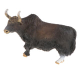 Maxbell Plastic Bos grunniens Wild Animal Model Figurine Kids Toy Home Decor - Black