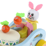 Maxbell Cute Rabbit Wooden Pull ALong Walking Toy Development Toys for Baby Toddler