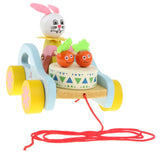 Maxbell Cute Rabbit Wooden Pull ALong Walking Toy Development Toys for Baby Toddler