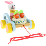 Maxbell Cute Rabbit Wooden Pull ALong Walking Toy Development Toys for Baby Toddler