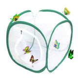Maxbell Pop Up Butterfly Habitat Terrarium Insect Cage Mesh 30x30x30cm White