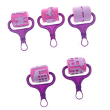 Maxbell 5pcs Town Themed Foam Paint Rollers Painting Tools for Kids DIY Art Craft