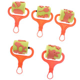 Maxbell 5pcs Farm Themed Foam Paint Rollers Painting Tools for Kids DIY Art Craft