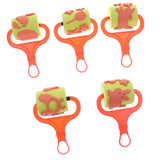 Maxbell 5pcs Farm Themed Foam Paint Rollers Painting Tools for Kids DIY Art Craft