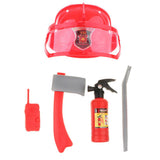Maxbell Children Fire Chief Role Play Costume Halloween Cosplay Helmet Set 5 Pieces