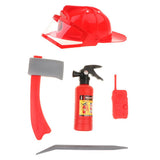 Maxbell Children Fire Chief Role Play Costume Halloween Cosplay Helmet Set 5 Pieces