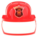 Maxbell Children Fireman Helmet Firefighter Hat Fancy Dress Accessories Kids Halloween Party Role Play Toy - Aladdin Shoppers