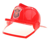 Maxbell Children Fireman Helmet Firefighter Hat Fancy Dress Accessories Kids Halloween Party Role Play Toy - Aladdin Shoppers