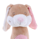 Maxbell Cartoon Stuffed Animal Baby Infant Soft Plush Hand Rattle Toy Gift - Rabbit