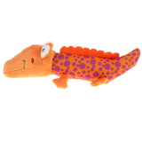 Maxbell Cute Infant Plush Soft Crocodile Handbell Rattle Toy Development Orange Spot