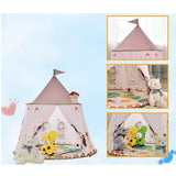 Maxbell 116x11x123cm Foldable Pop Up India Teepee Castle Tent Ball Pit Play Indoor & Outdoor Playhouse Toy –Horse - Aladdin Shoppers