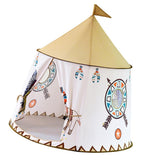 Maxbell 116x11x123cm Foldable Pop Up India Teepee Castle Tent Ball Pit Play Indoor & Outdoor Playhouse Toy –Lion - Aladdin Shoppers