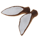 Maxbell 1 Pair Realistic Faux Fur Deer Ear Animal Model Figures Home Decor –Brown - Aladdin Shoppers