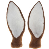 Maxbell 1 Pair Realistic Faux Fur Deer Ear Animal Model Figures Home Decor –Brown - Aladdin Shoppers