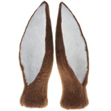 Maxbell 1 Pair Realistic Faux Fur Deer Ear Animal Model Figures Home Decor –Brown - Aladdin Shoppers