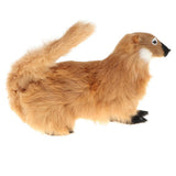 Maxbell Realistic Faux Fur Weasel Animal Model Figures DIY Home Decoration