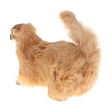 Maxbell Realistic Faux Fur Weasel Animal Model Figures DIY Home Decoration