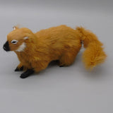 Maxbell Realistic Faux Fur Weasel Animal Model Figures DIY Home Decoration