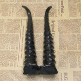 Maxbell 1 Pair Realistic Plastic Antelope Horn Model Christmas Home Decor Cosplay Fancy Dress Accessories - Aladdin Shoppers