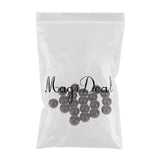 Maxbell Maxbell 20x 16mm Clear Glass Marbles Kids Game Toy Vase Fish Tank Decor Black