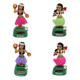 Maxbell Maxbell Dancing Hula Hawaiian Girl Figure Model Solar Science Toy Home Collectable Car Decor #B