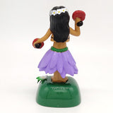 Maxbell Maxbell Solar Powered Dancing Hawaii Girl Swing Figure Joke Toy Home Car Decor #F