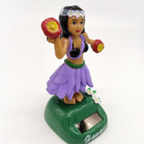 Maxbell Maxbell Solar Powered Dancing Hawaii Girl Swing Figure Joke Toy Home Car Decor #F