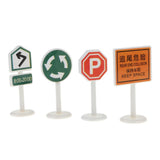 Maxbell 18 pieces Kids Block Street Traffic Signs Kid Children's Educational Toy for Traffic Knowledge Learning Car & Train Scenery Playset Gift #B - Aladdin Shoppers