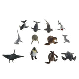 24 Pieces Realistic Mixed Plastic Marine Animals Kids Toy Party Bag Favors