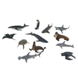 24 Pieces Realistic Mixed Plastic Marine Animals Kids Toy Party Bag Favors