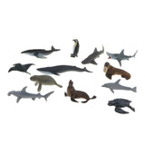 24 Pieces Realistic Mixed Plastic Marine Animals Kids Toy Party Bag Favors