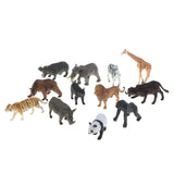 Maxbell Maxbell 12 Pieces Realistic Mixed Plastic Zoo Animals Kids Toy Party Bag Favors