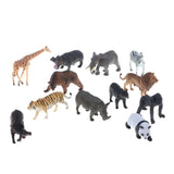 Maxbell Maxbell 12 Pieces Realistic Mixed Plastic Zoo Animals Kids Toy Party Bag Favors