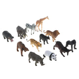 Maxbell Maxbell 12 Pieces Realistic Mixed Plastic Zoo Animals Kids Toy Party Bag Favors