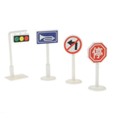 Maxbell 18 pieces Kids Block Street Traffic Signs Kid Children's Educational Toy for Traffic Knowledge Learning Car & Train Playset Gift #A - Aladdin Shoppers