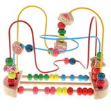 Maxbell Maxbell Bead Maze Roller Coaster Wooden Educational Circle Toy for Toddler Candy