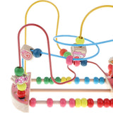 Maxbell Maxbell Bead Maze Roller Coaster Wooden Educational Circle Toy for Toddler Candy