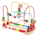 Maxbell Maxbell Bead Maze Roller Coaster Wooden Educational Circle Toy for Toddler Candy