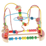 Maxbell Maxbell Bead Maze Roller Coaster Wooden Educational Circle Toy for Toddler Candy