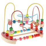 Maxbell Maxbell Bead Maze Roller Coaster Wooden Educational Circle Toy for Toddler Candy