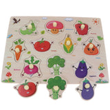 2 Piece Wooden Peg Jigsaw Puzzle Kids Preschool Educational Toy Gift 04