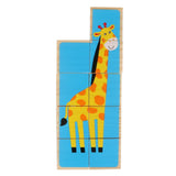 Maxbell Chunky Wooden Puzzle Giraffe ,Elephant, Lion, Tiger, Hippo, Zebra for Kids - Aladdin Shoppers