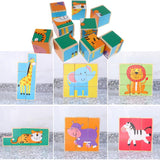 Maxbell Chunky Wooden Puzzle Giraffe ,Elephant, Lion, Tiger, Hippo, Zebra for Kids - Aladdin Shoppers