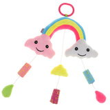 Maxbell Baby Rainbow & Clouds Handbell Hanging Rattles Soft Plush Stroller Crib Toy