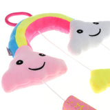 Maxbell Baby Rainbow & Clouds Handbell Hanging Rattles Soft Plush Stroller Crib Toy