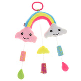 Maxbell Baby Rainbow & Clouds Handbell Hanging Rattles Soft Plush Stroller Crib Toy
