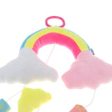 Maxbell Baby Rainbow & Clouds Handbell Hanging Rattles Soft Plush Stroller Crib Toy