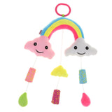 Maxbell Baby Rainbow & Clouds Handbell Hanging Rattles Soft Plush Stroller Crib Toy