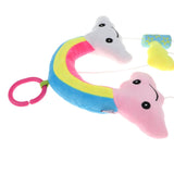 Maxbell Baby Rainbow & Clouds Handbell Hanging Rattles Soft Plush Stroller Crib Toy